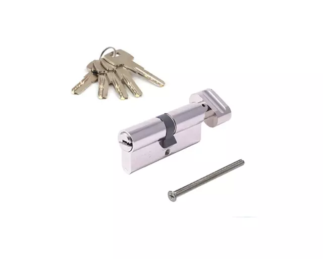 Цилиндровый механизм Apecs SM 70 (35/35C) c вертушкой, никель