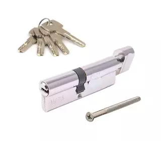 Цилиндровый механизм Apecs SM (40/50C)-C-Ni, 90 мм с вертушкой, никель